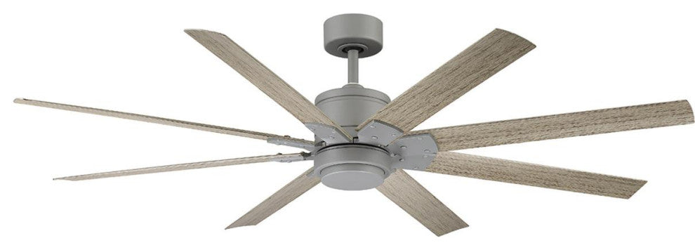 Renegade 1 Light 66 in. Indoor Ceiling Fan, 2700K, Graphite Weathered Wood