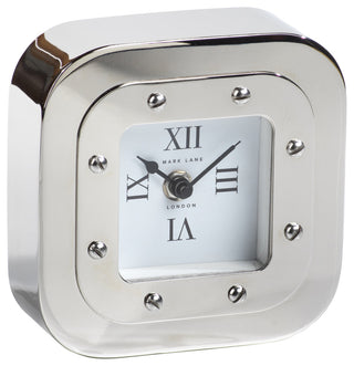 Mark Lane Silver Table Clock, Small
