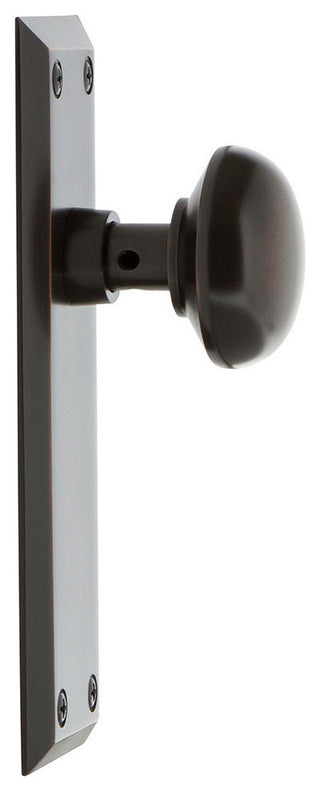 New York Plate Single Dummy New York Door Knob