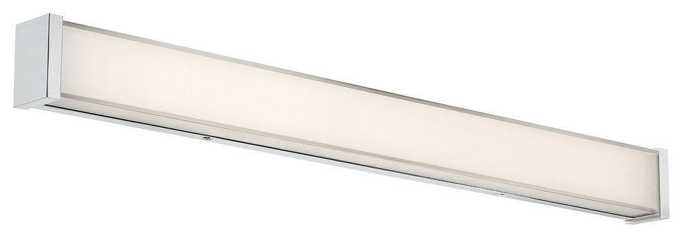 Svelte 34" LED Bathroom Vanity & Wall Light 3000K, Chrome