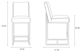 Manhattan Comfort Element Counter Stool