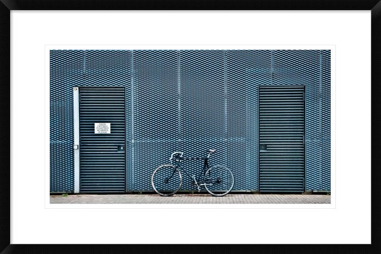 "No Bikes Please" Framed Digital Print by Linda Wride, 30"x20"