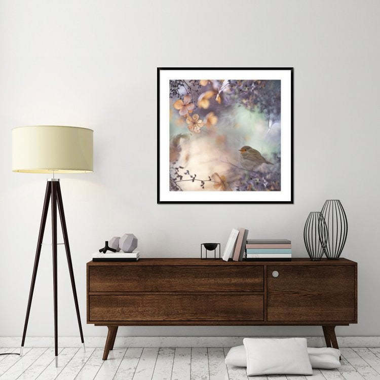 "Hydrangea Fantasy" Framed Digital Print by Teuni, 44x44"