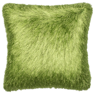 Loloi 100% Polyester Shag Pillow, 22"x22", Green, Down/Feather