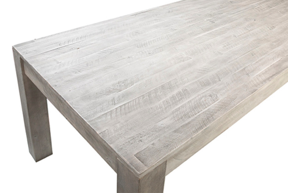 Inez White Wash Dining Table