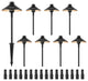 VEVOR 8 Pack Low Voltage Landscape Path Lights 12-24V Outdoor LED Pathway Lights