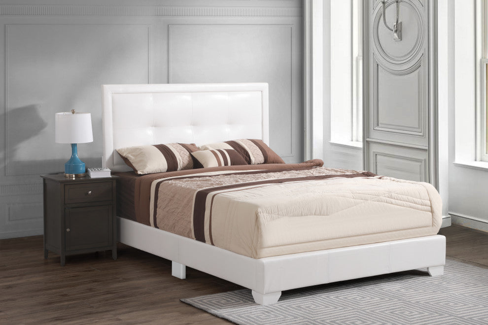 Bed, White, Full, King