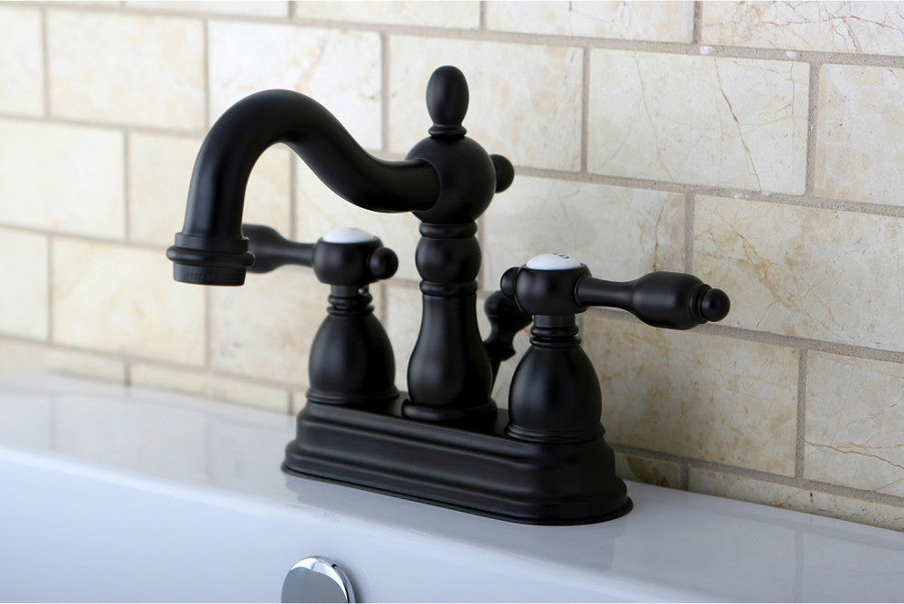 Kingston Brass 4" Centerset Bathroom Faucet, Oil Rubbed Bronze