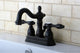 Kingston Brass 4" Centerset Bathroom Faucet, Oil Rubbed Bronze