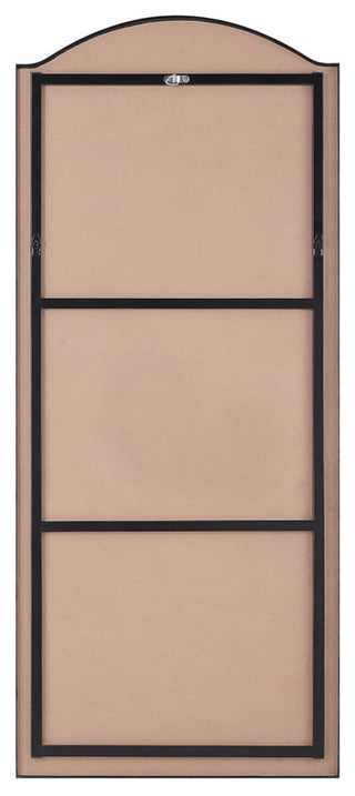 Balina 72" Tall Rectangular Arch Mirror, Matte Black