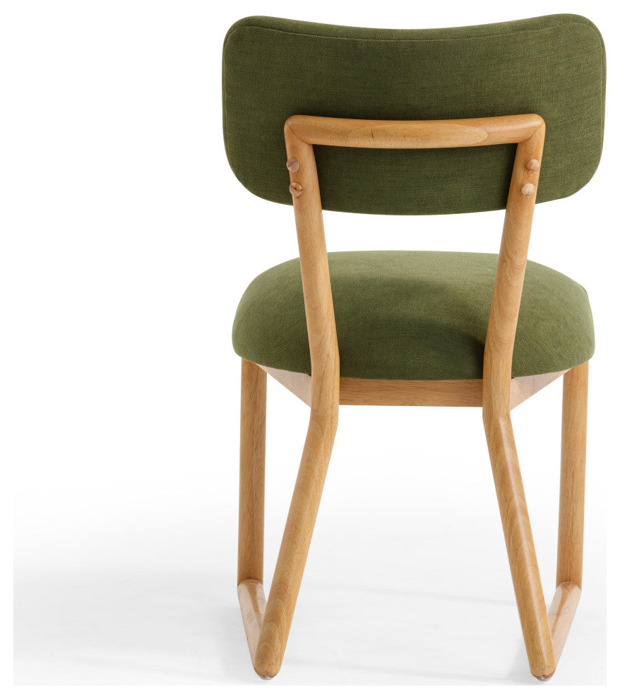 Bobbie Green Performance Upcycled Fabric Dining Chair