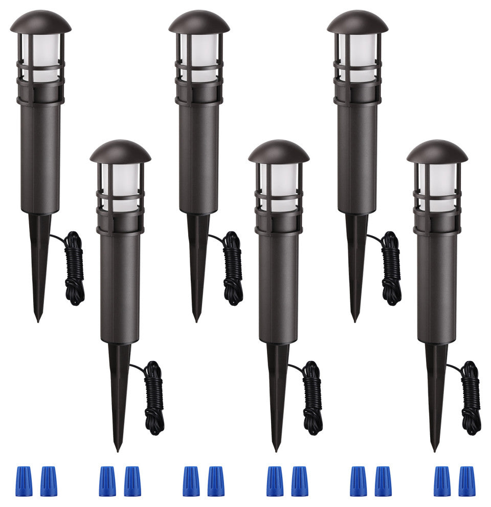 3W LED Landscape Light, Waterproof, 12V Low Voltage, 5000K Daylight, 6pack