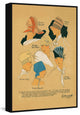 "Fab Hats" Floater Framed Painting Print on Canvas, 16"x24"