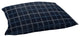 Sunbrella Indoor/Outdoor Tartan Blue Plaid Floor Pillow, 35x26