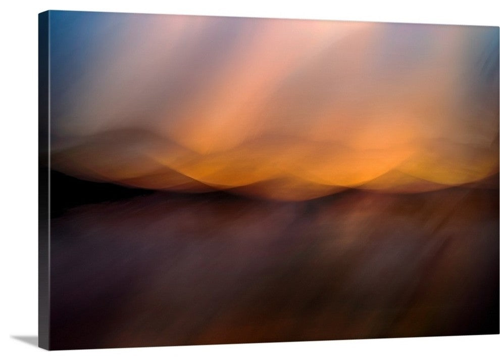 "Rain In the Mountains" Wrapped Canvas Art Print, 48"x32"x1.5"