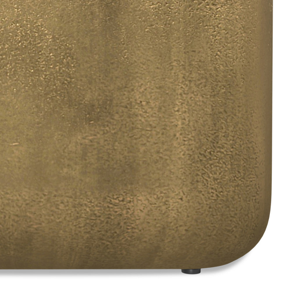 Bassett Side Table, Antique Brass