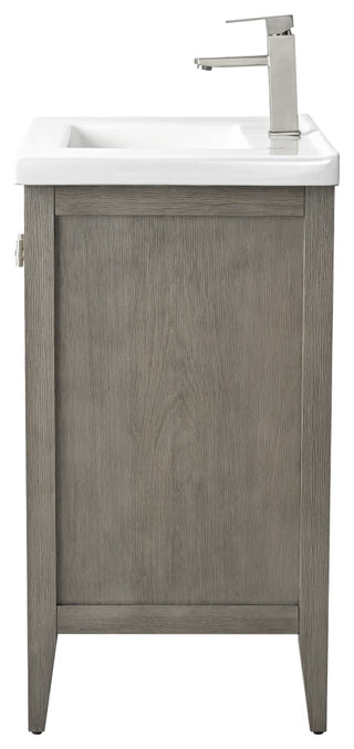 Vanity Art Freestanding Vanity, Driftwood Gray, 30", Single Sink, Brushed Nickel