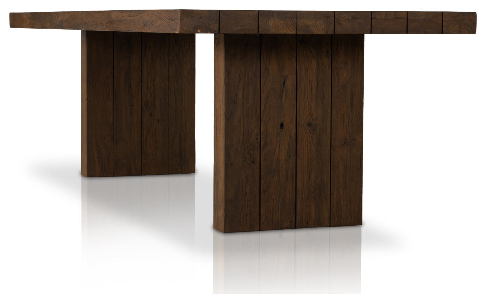 Encino Outdoor Dining Table-96"-Brown