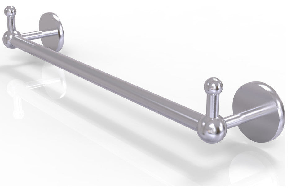 Prestige Skyline 18" Towel Bar with Integrated Hooks, Satin Chrome