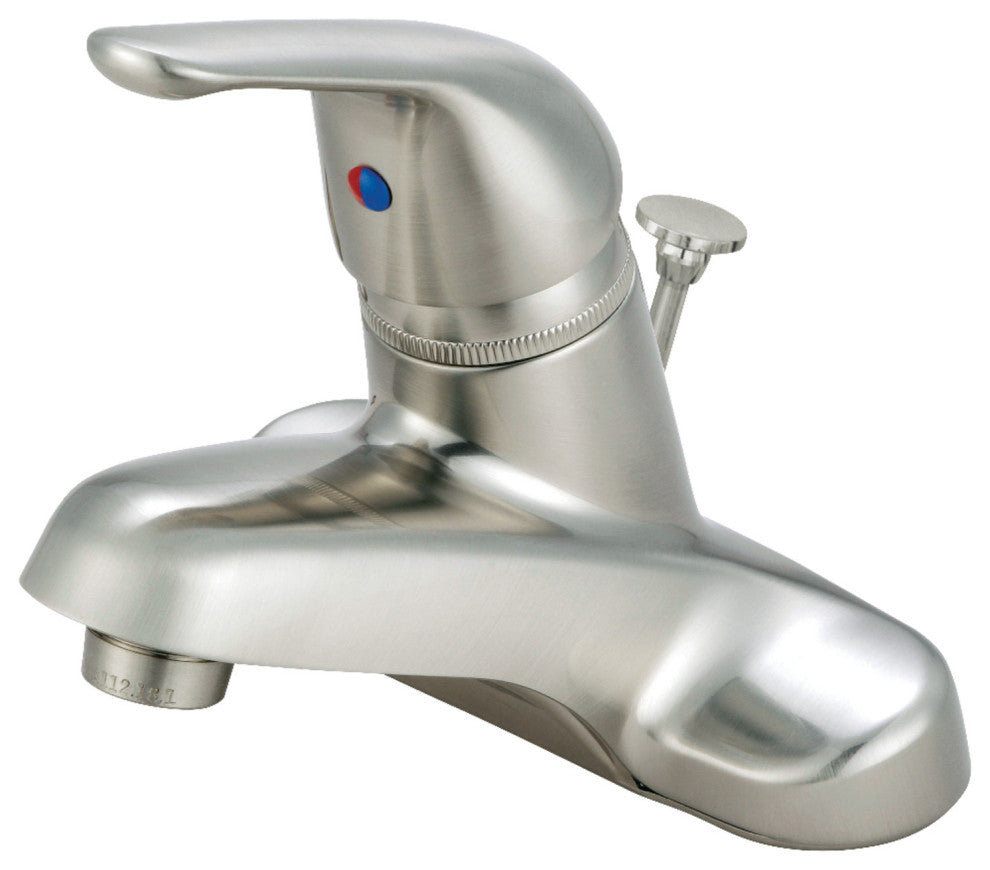 Kingston Brass Single-Handle 4" Centerset Bathroom Faucet, Brushed Nickel