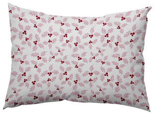 Holly Bush Accent Pillow, Light Pink, 14"x20"