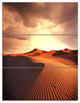 "Desert Dunes Under Cloudy Sky" Metal Wall Art, 3 Panels, 28"x36"