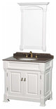 Andover Single Bathroom Vanity With Mirror, 36"