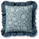 Chris Loves Julia x Loloi Kathleen Blue 18'' x 18'' Cover, Down Pillow