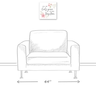 Gods Grace In One Tiny Face 12x12 Canvas Wall Art