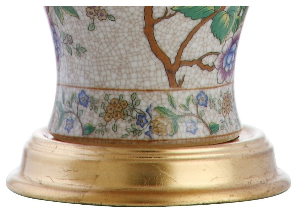 Grace 24" Floral Table Lamp, Multi-Colored