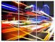 "High Speed Traffic Trails" Digital Metal Wall Art, 3 Panels, 36"x28"