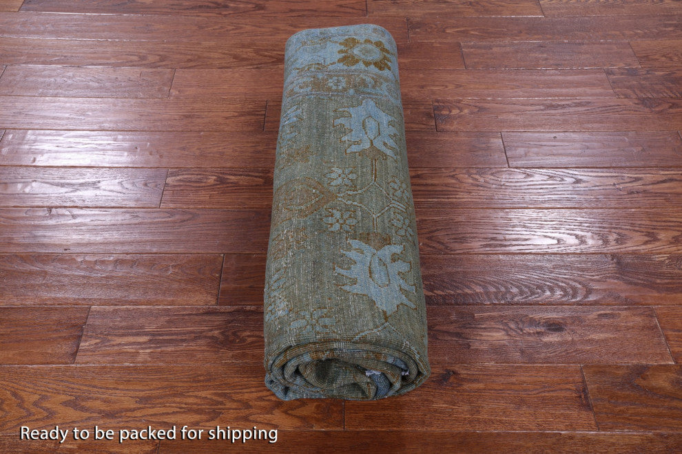 Handmade Overdyed Full Pile Wool Rug 6' 0" X 9' 2" - WR1297