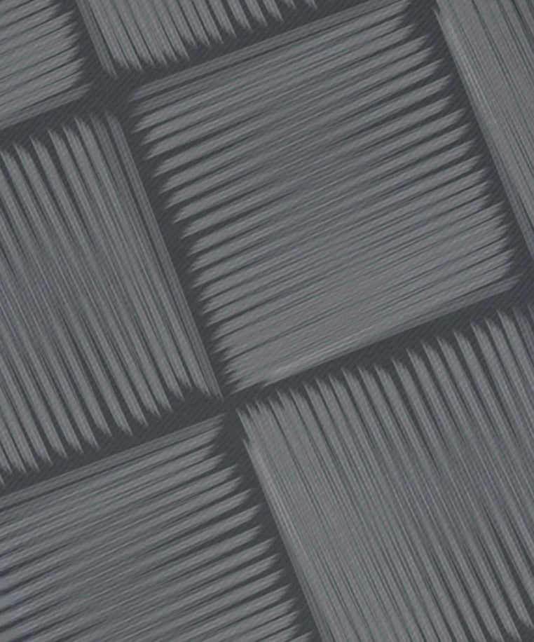 Basketweave Geometric Print Napkin, Gray, Set of 4