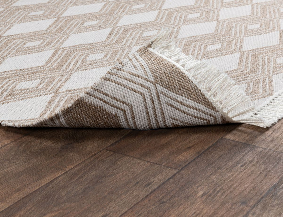 Classic Home Indoor/Outdoor Banning Sand 5x8 Rug