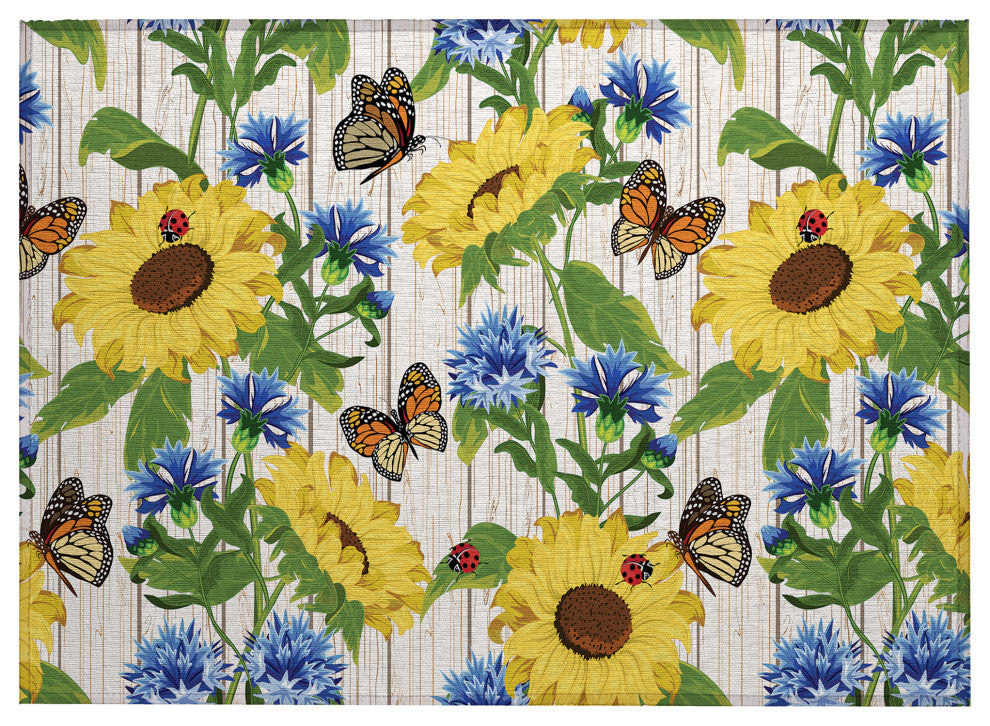 Indoor/Outdoor Kendall KE16 Putty Machine Washable 1'8" x 2'6" Rug
