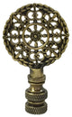 Royal Designs Mandala Filigree Finial, Antique Brass, Single