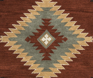 Rizzy Home Southwest SU1822 Rust Southwest/Tribal Area Rug, Rectangular 8'x10'