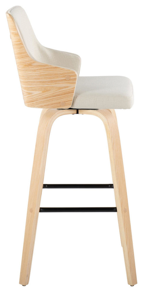 Stella 30" Fixed-Height Barstool, Set of 2