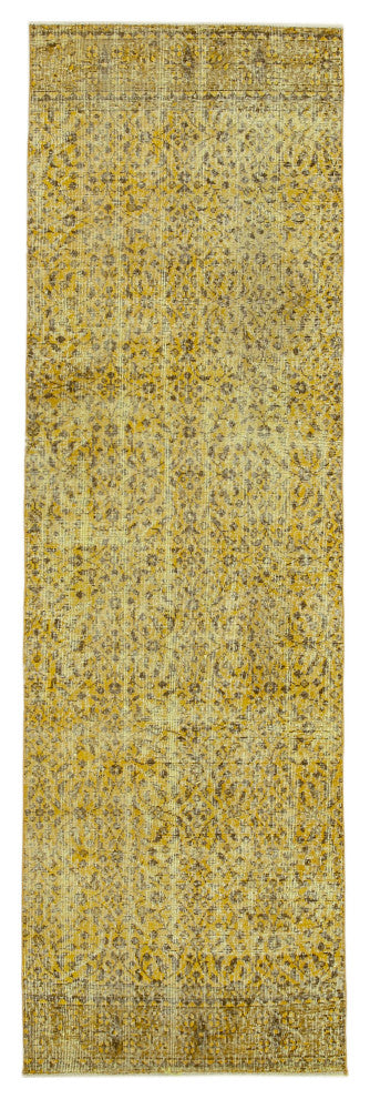 Rug N Carpet - Handmade Anatolian 2' 11" x 9' 9" Antique Floor Runner Rug
