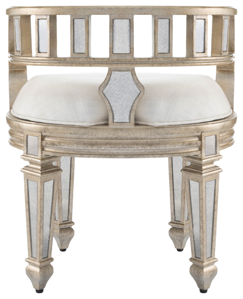 Rebecca Mirrored Vanity Stool
