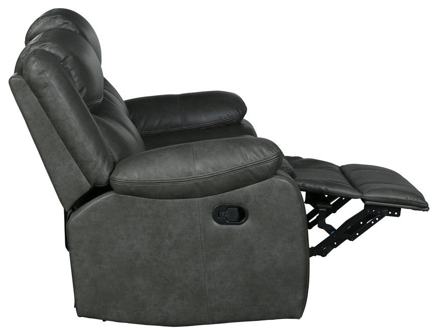 Arlington Leather Air Reclining Loveseat Gray