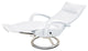 Gaga Recliner Chair by Lafer, White Genuine Leather Fc000