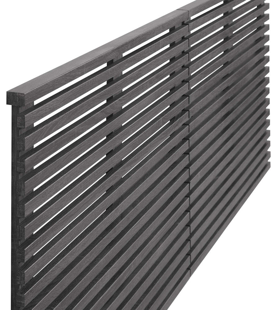 Render Wall Mount King Headboard, Charcoal