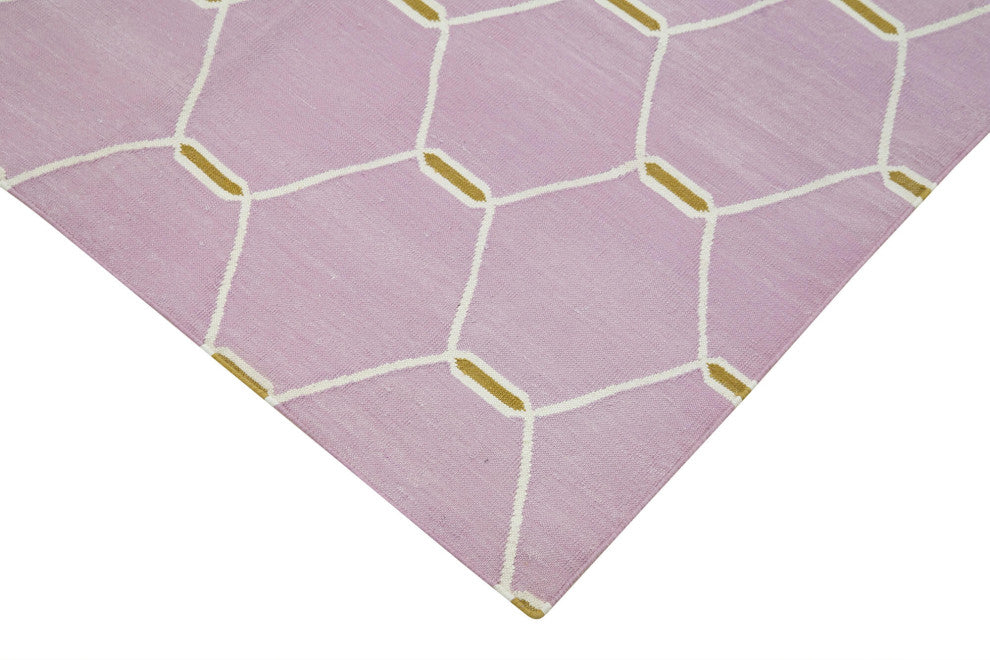 Rug N Carpet - Handmade Wool 5' 8'' x 3' 7'' Flatweave Dhurrie Kilim Rug