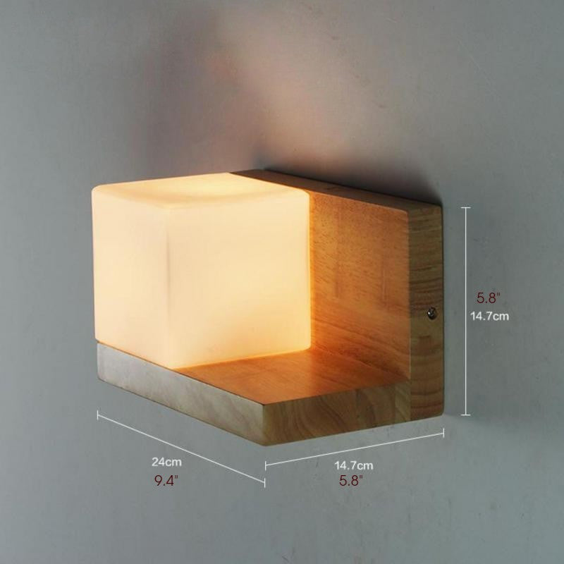 Tarragona | Wooden Shelf with LED Lamp, Right