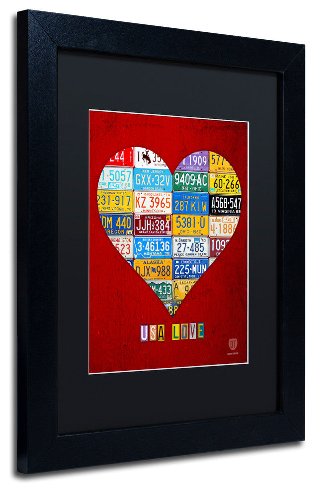 "Heart" Matted Framed Canvas Art by Design Turnpike