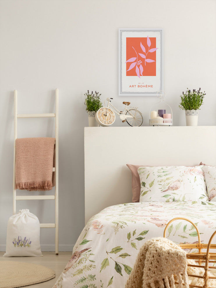 "New Leaves" Framed Painting Print, 12x18