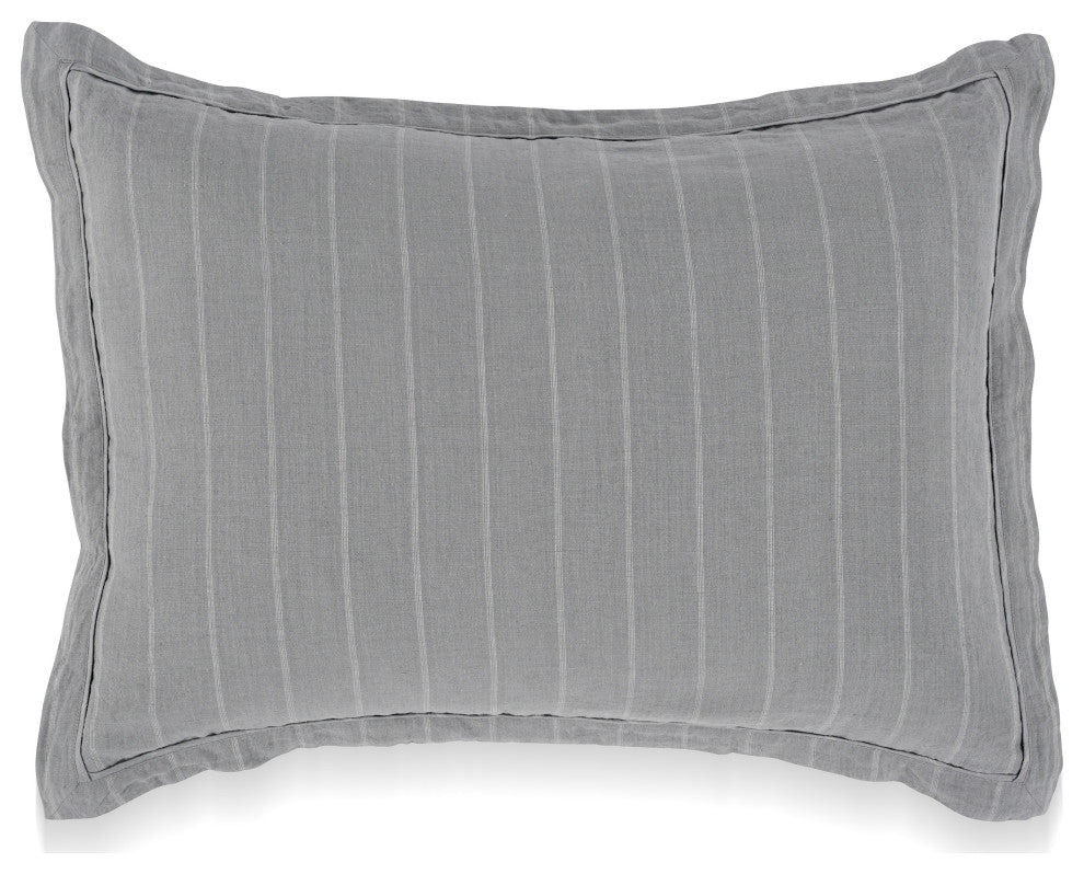 Kingston 100% Linen Standard Sham, Blue