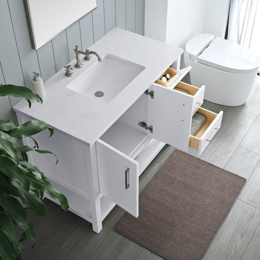 Arlo 42" Bathroom Vanity, White