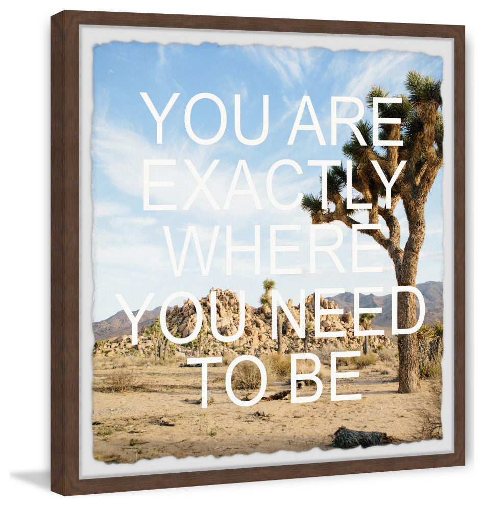 "Right Place" Framed Painting Print, 12x12